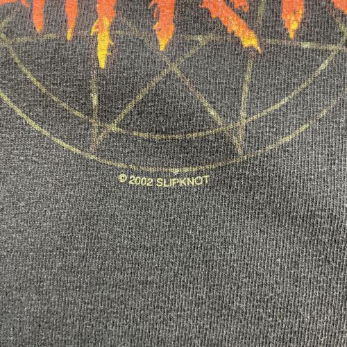 Vintage Slipknot T-Shirt Size Large Double Sided Band Tee 2002