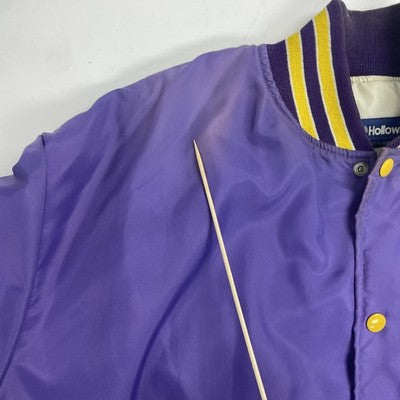 Vintage Minnesota Vikings Satin Bomber Jacket Size XL NFL