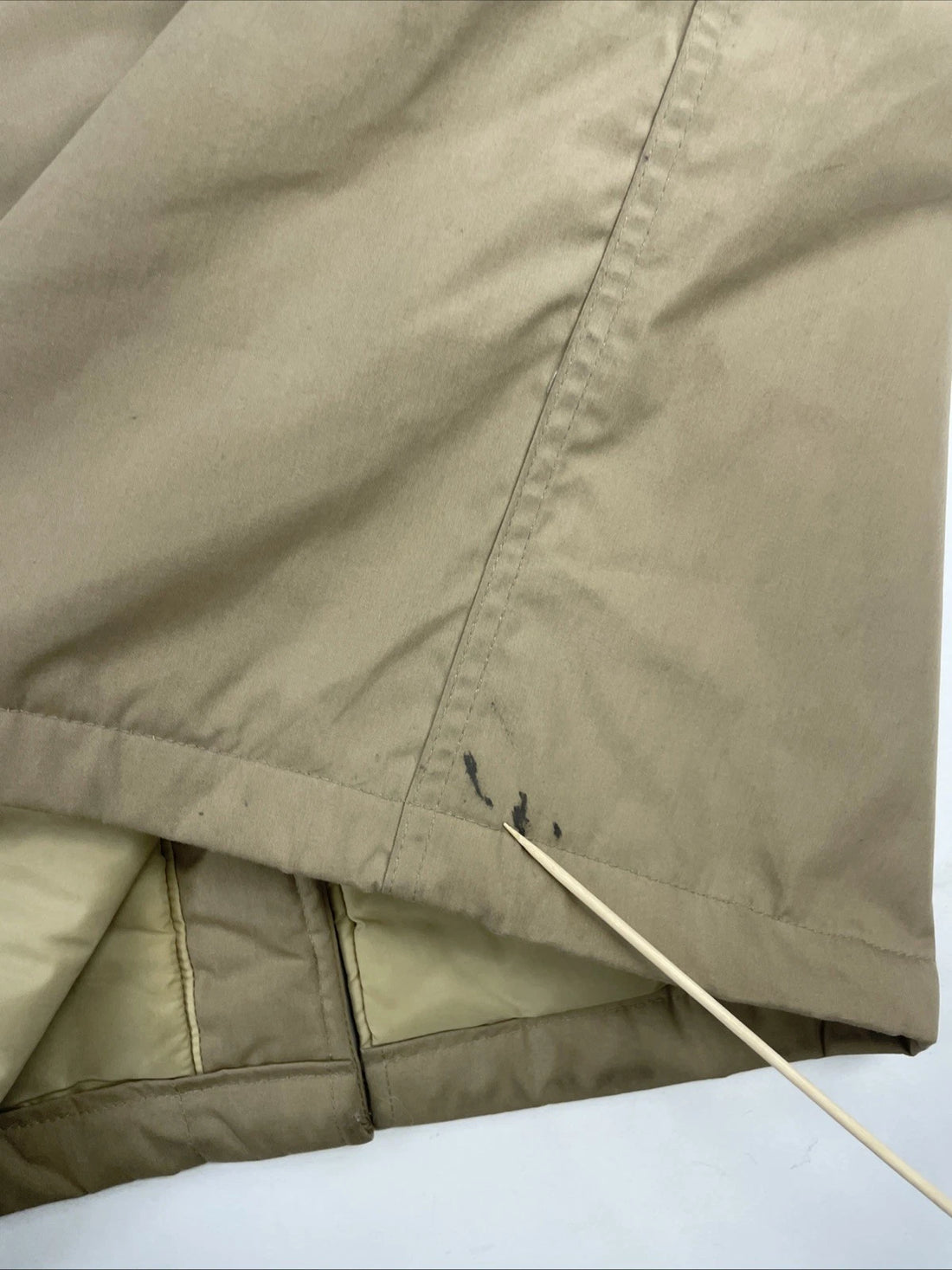 Vintage L.L. Bean Parka Jacket Size Large Beige Insulated