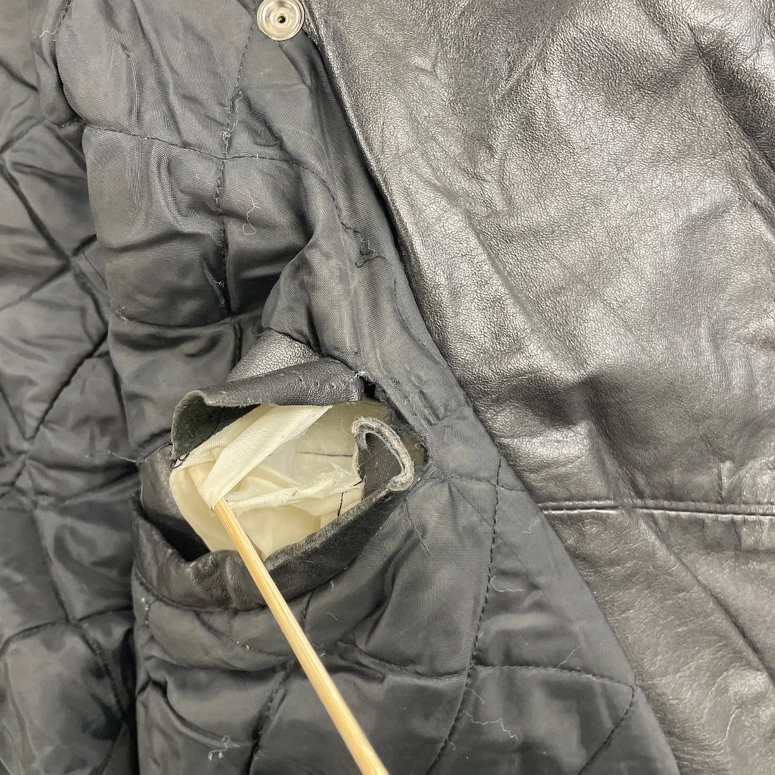 Intersect Live The Adventure Leather Classic Motorcycle Jacket Size 40 Black