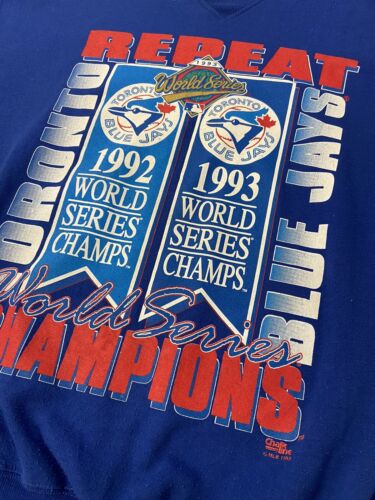 Vtg 1993 MLB Toronto Blue Jays Repeat World Series Champs 