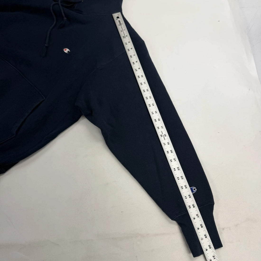 Vintage Champion Reverse Weave Sweatshirt Hoodie Size Large Blue 90s