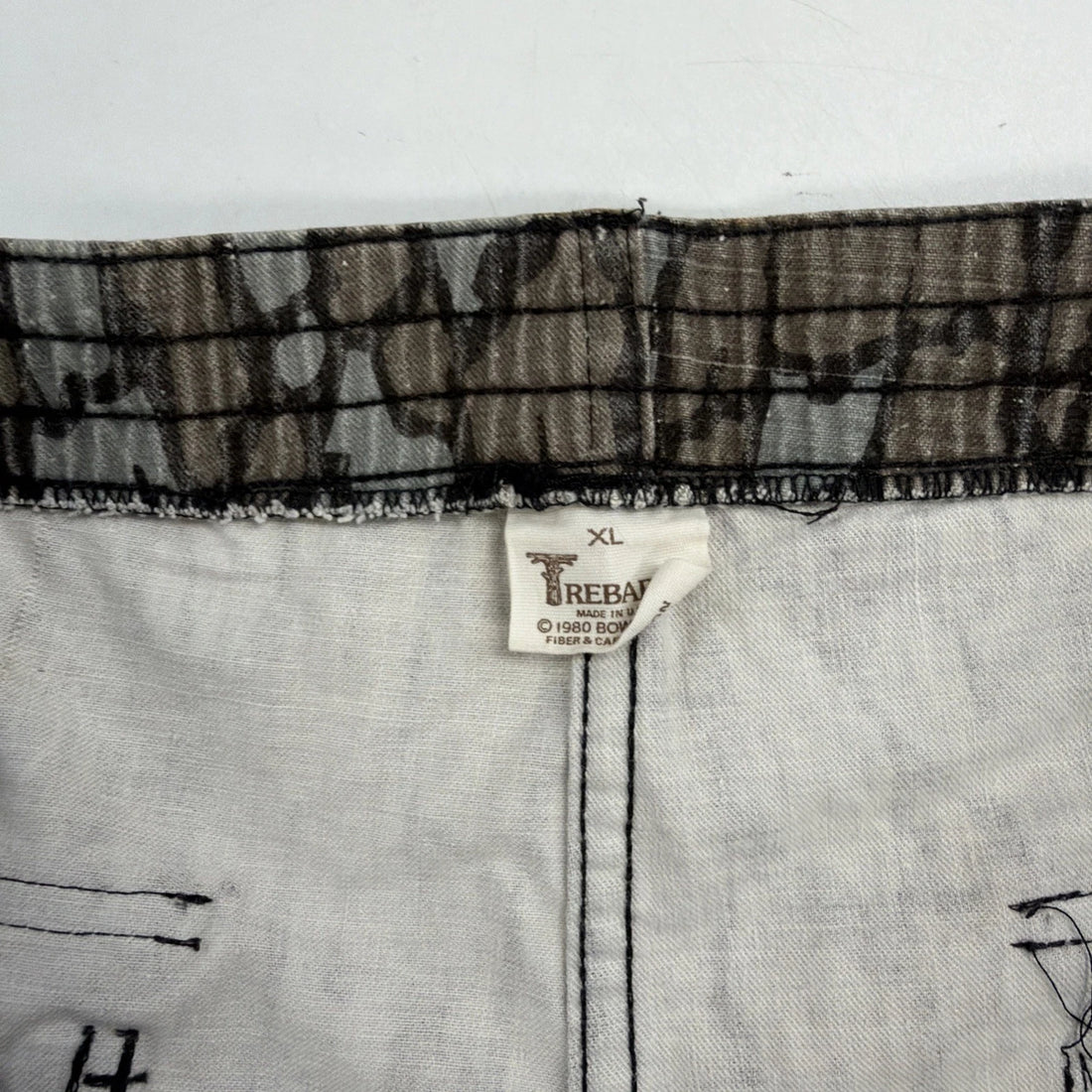 Vintage Trebark Camo Cargo Pants Size XL 80s