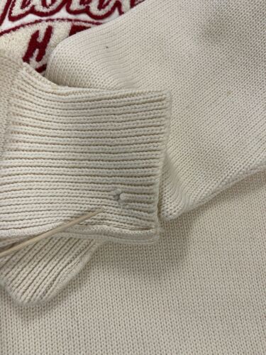 Vintage Dwight Eisenhower Cardinals Varsity Wool Knit Cardigan Sweater Small