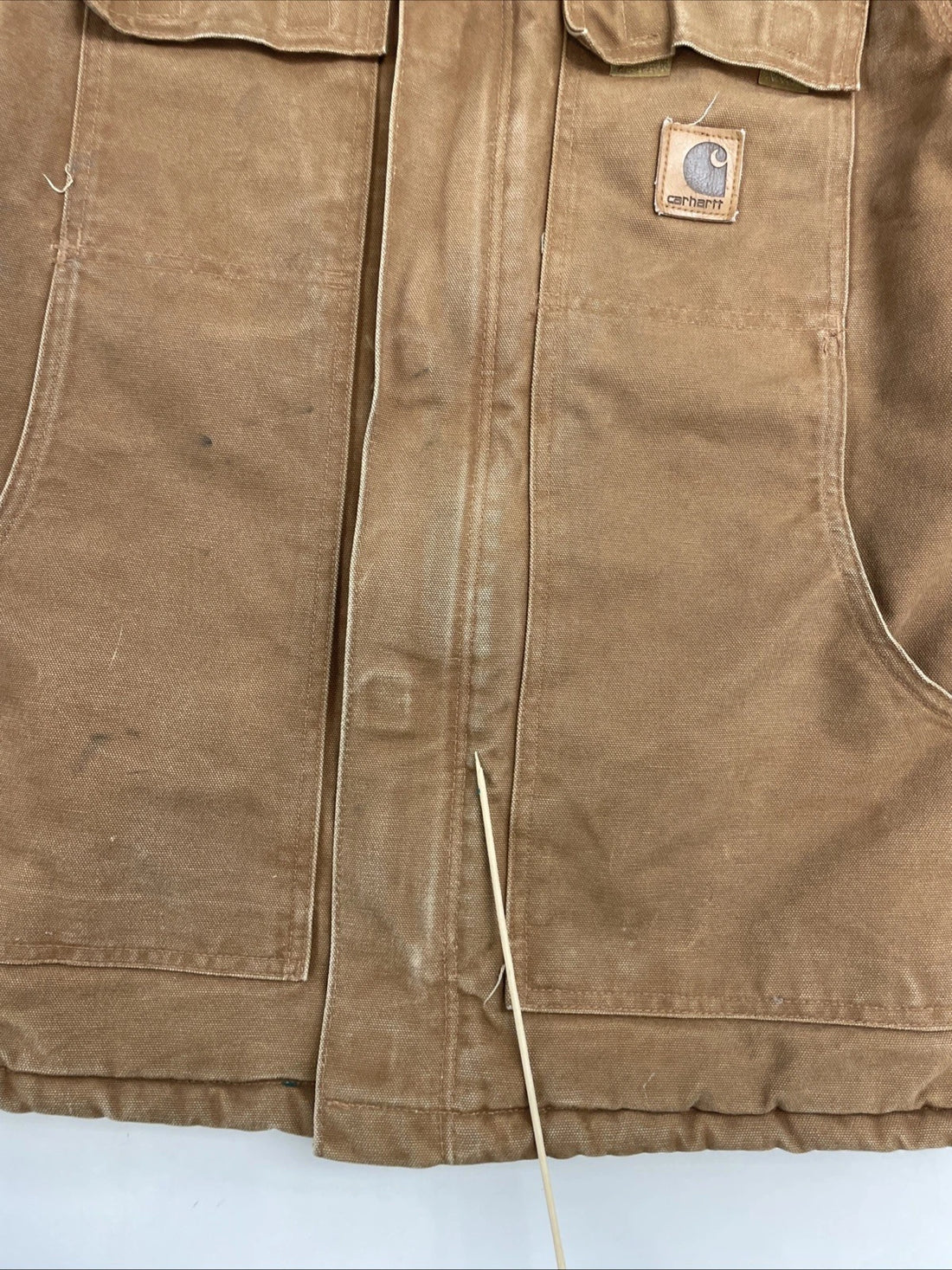 Carhartt Canvas Arctic Work Jacket Size Medium C26 BRN