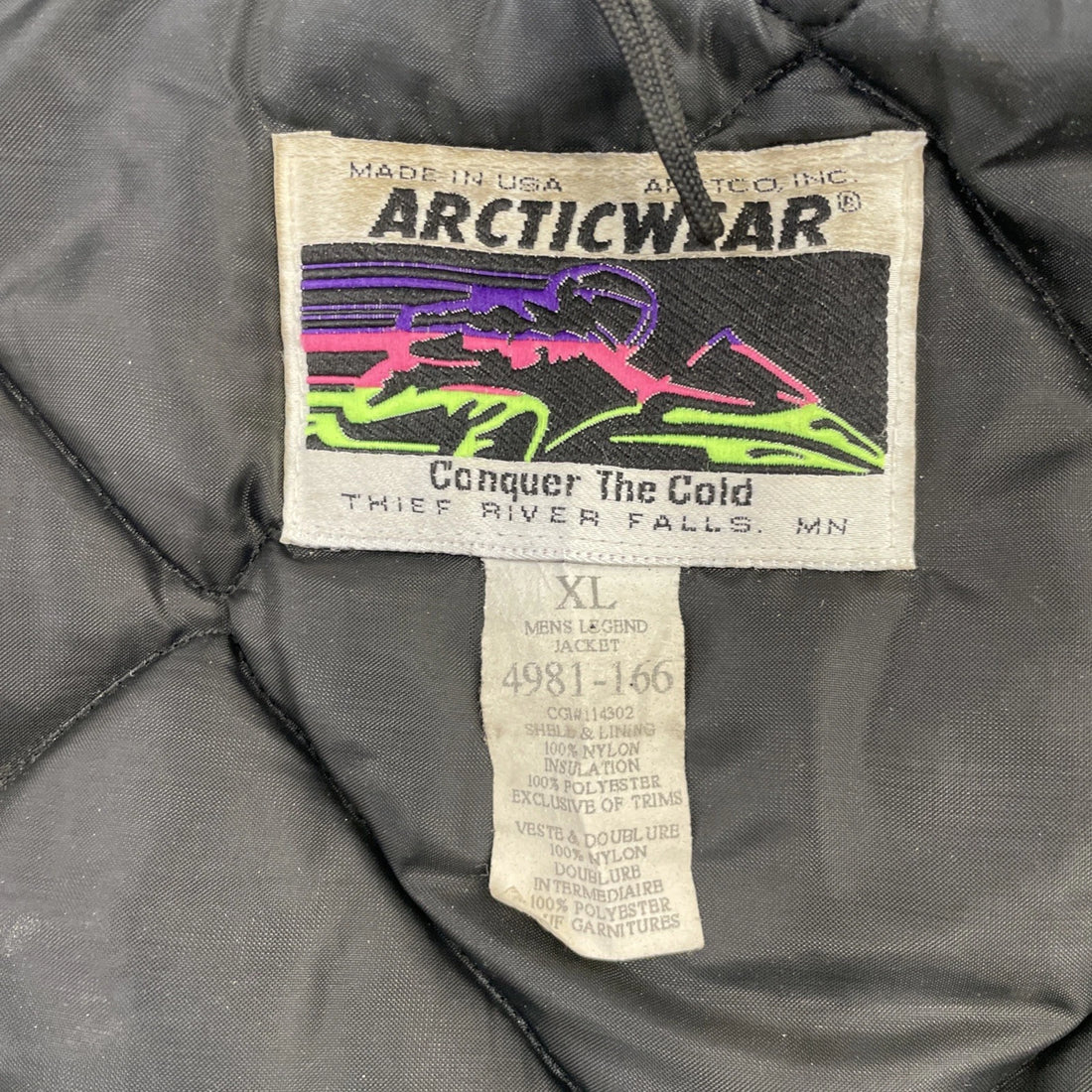 Vintage Arctic Cat Arcticwear Legend Snowmobile Racing Jacket Size XL
