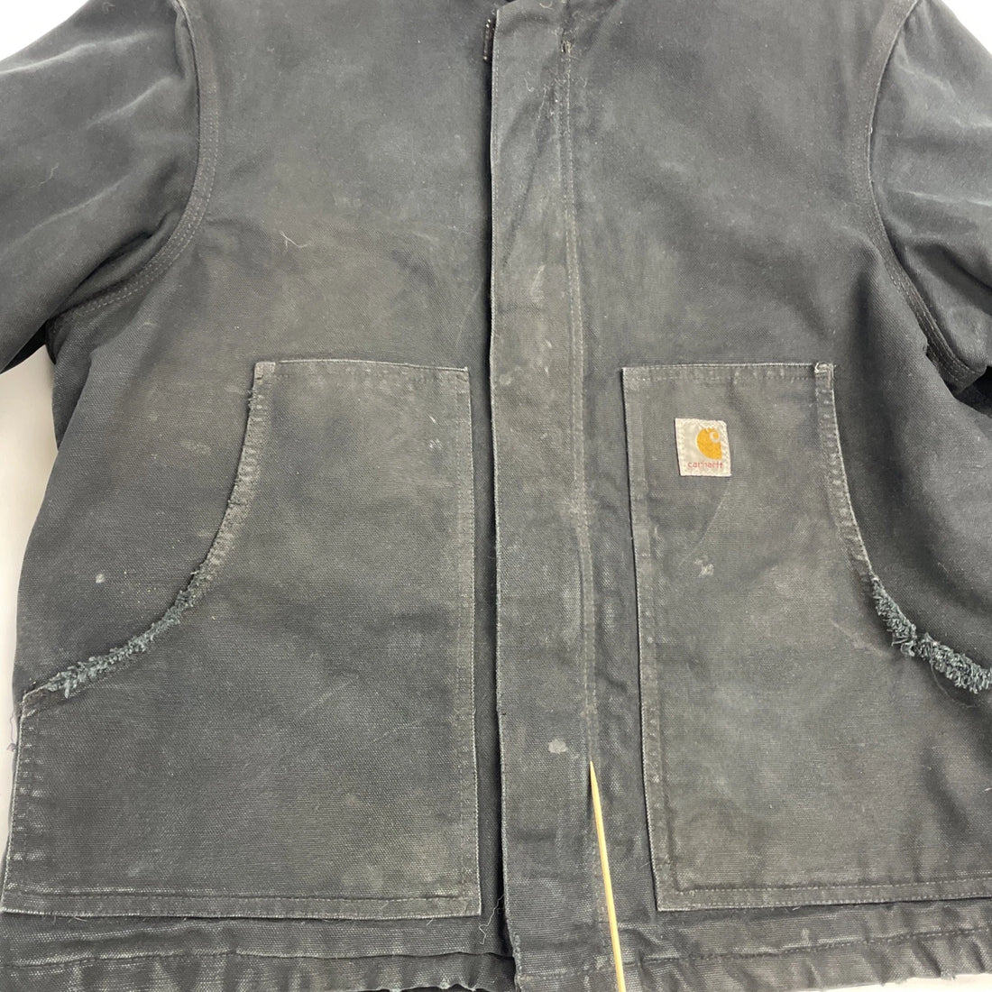 Carhartt Canvas Work Jacket Size Medium J002 BLK