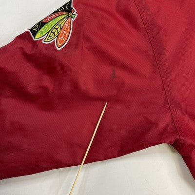 Vintage Chicago Blackhawks Starter Pullover Windbreaker Light Jacket Size XL NHL