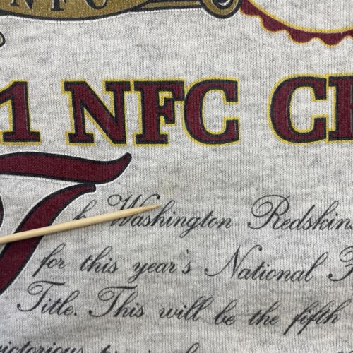 Vintage Washington Redskins Nutmeg Sweatshirt Crewneck Size Medium 90s NFL