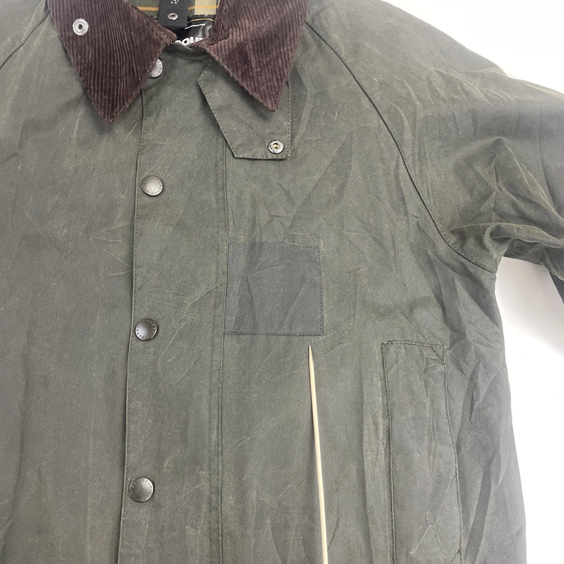 Barbour Beauford Waxed Coat Jacket Size Medium Green England