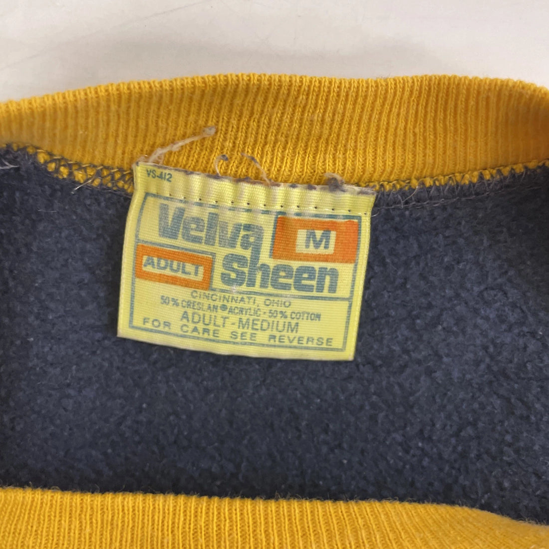Vintage West Virginia University Crewneck Sweatshirt Size Medium 80s
