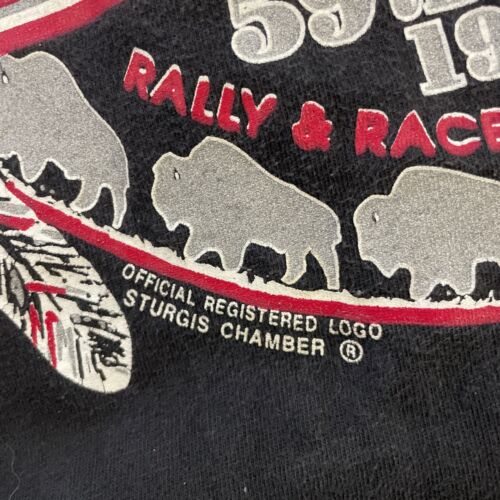 Vintage Sturgis Black Hills Rally Eagle T-Shirt Size XL 1999 90s