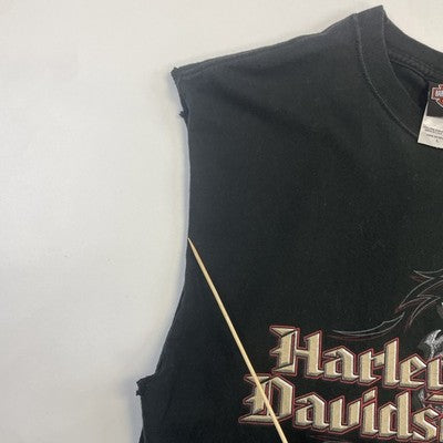 Harley Davidson Motorcycles Pocket Sleeveless T-Shirt Size Large