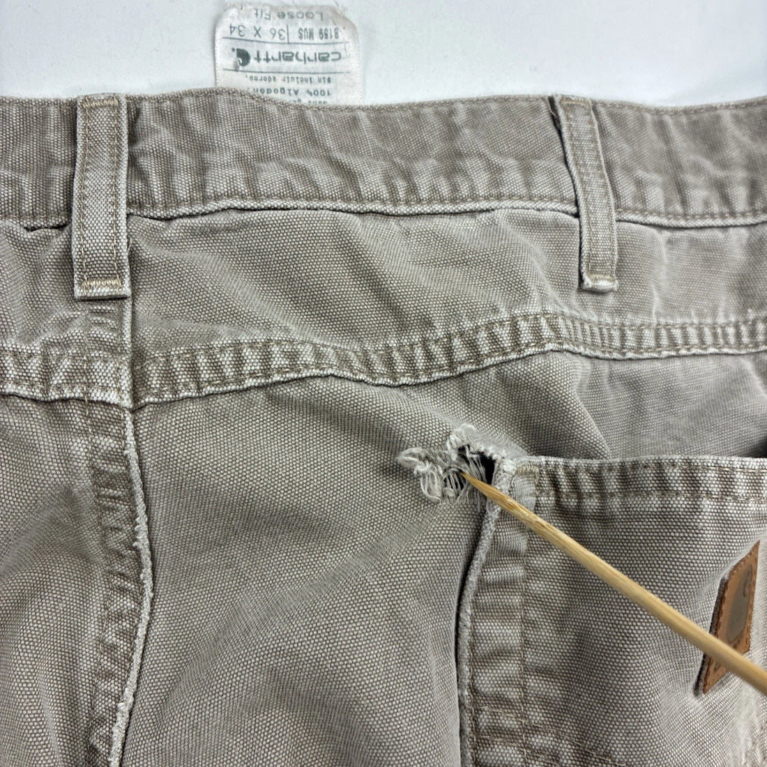 Carhartt Carpenter Work Pants Size 36 X 34 Tan