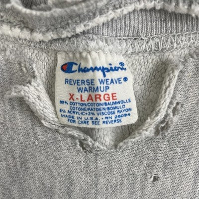 Vintage Notre Dame Champion Reverse Weave Crewneck Sweatshirt XL Distressed 80s