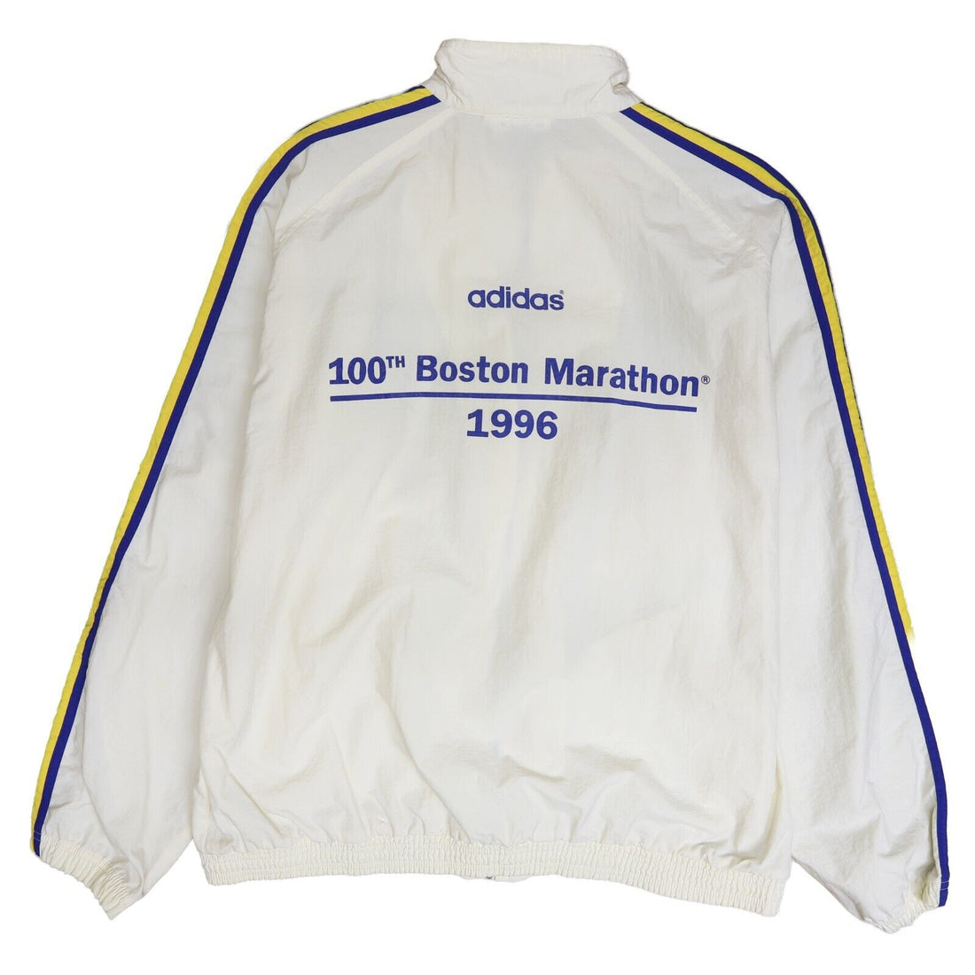Vintage Adidas 100th Boston Marathon Windbreaker Light Jacket Large 1996 90s