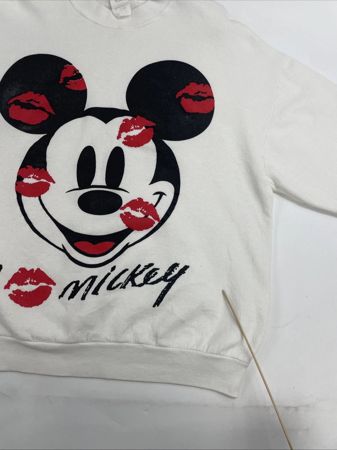 Vintage Mickey Mouse Kisses Disney Crewneck Sweatshirt Size XL