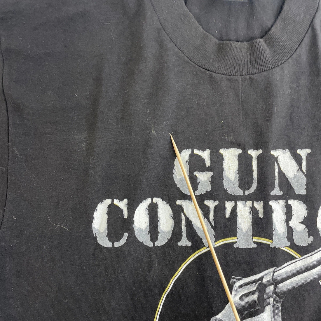 Vintage Gun Control Shoot Straight T-Shirt Size Large Just Brass 1991 90s