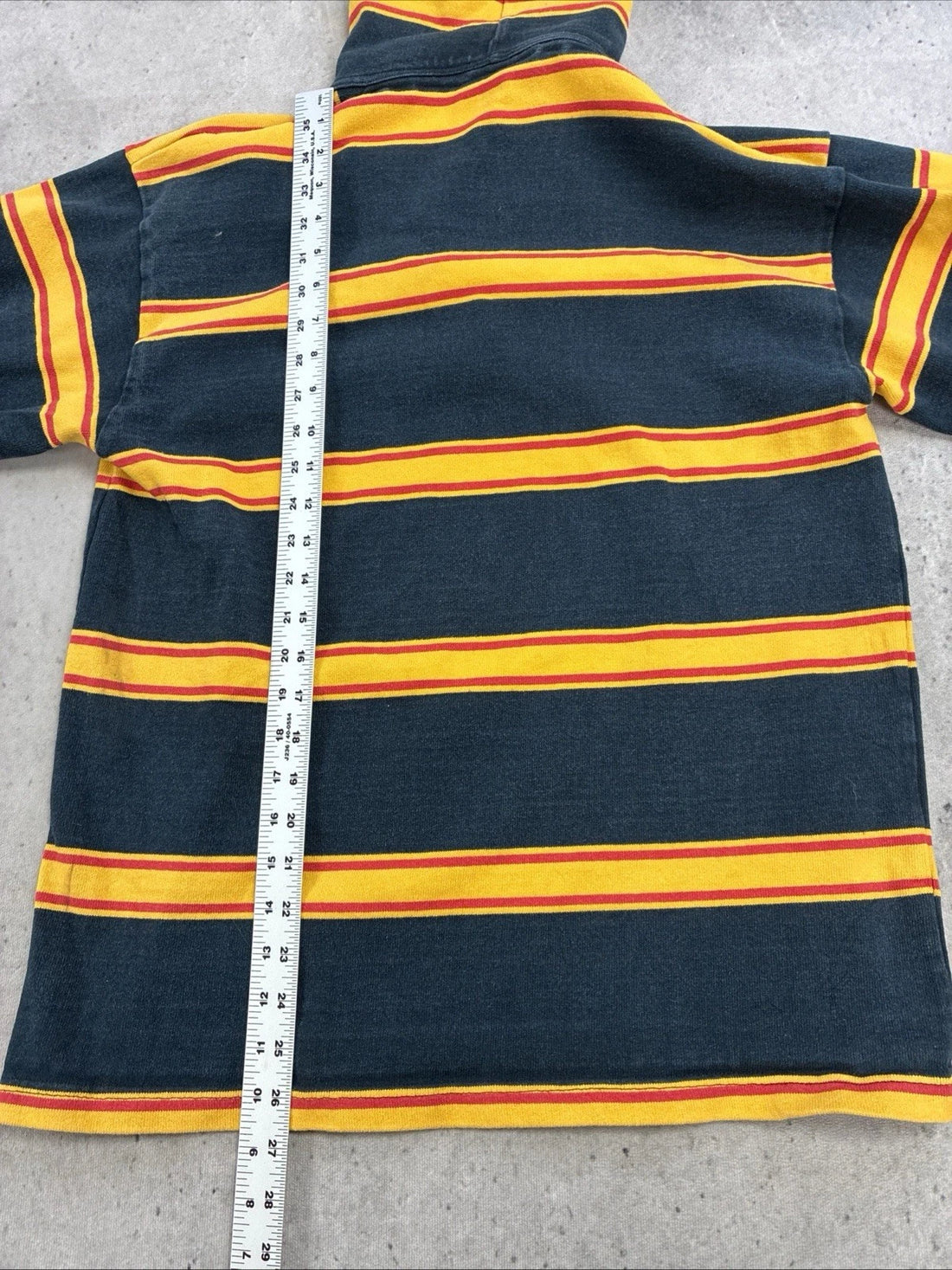 Vintage University Of Guelph Barbarian Hooded Rugby Shirt Size Medium