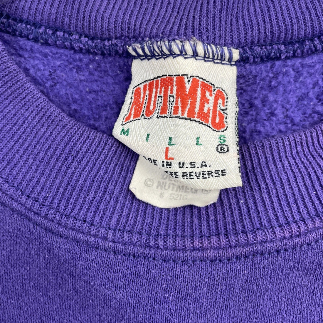 Vintage Minnesota Vikings Nutmeg Sweatshirt Crewneck Size Large 90s NFL