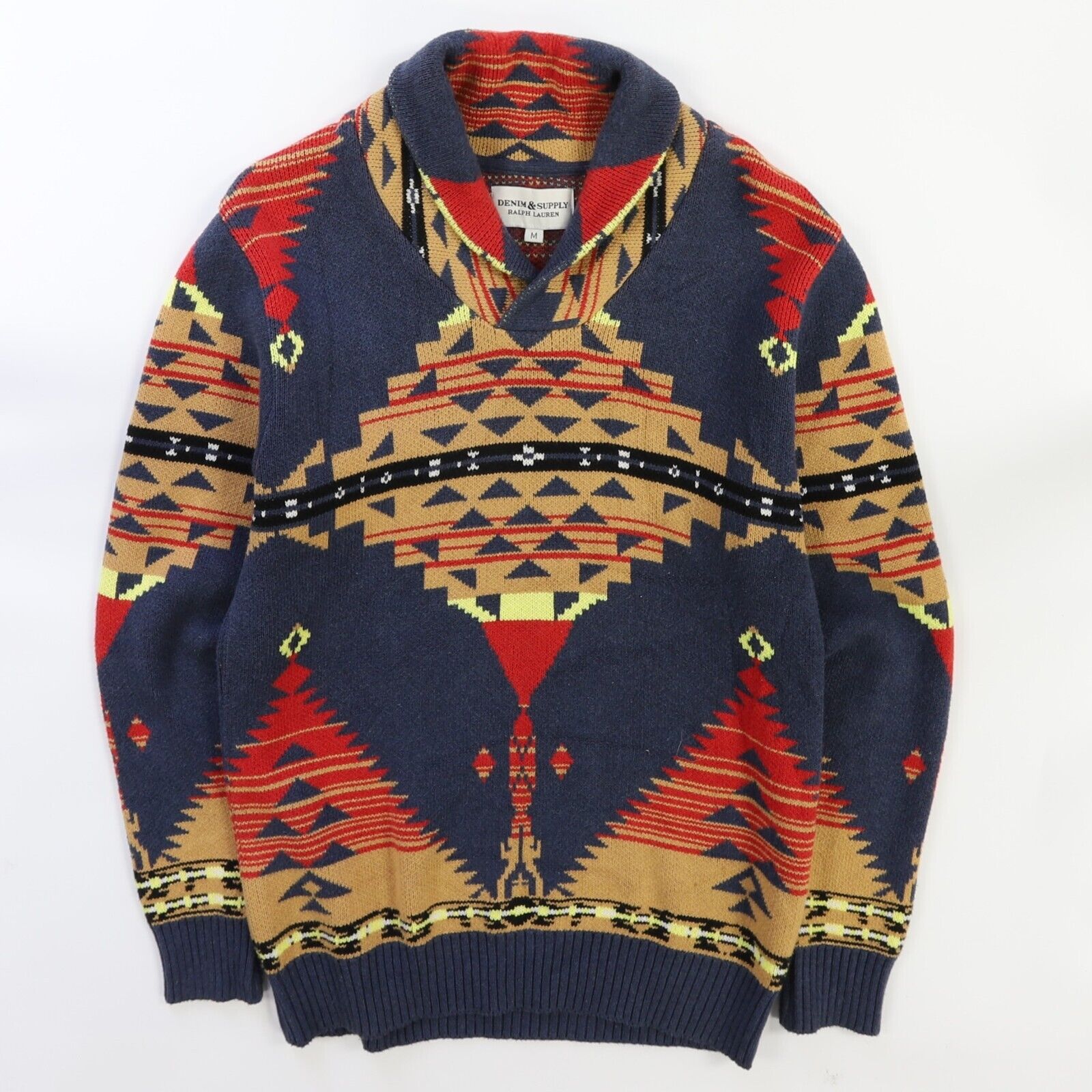 Denim Supply Ralph Lauren Sweater Size Medium Aztec Western Navajo Throwback Vault