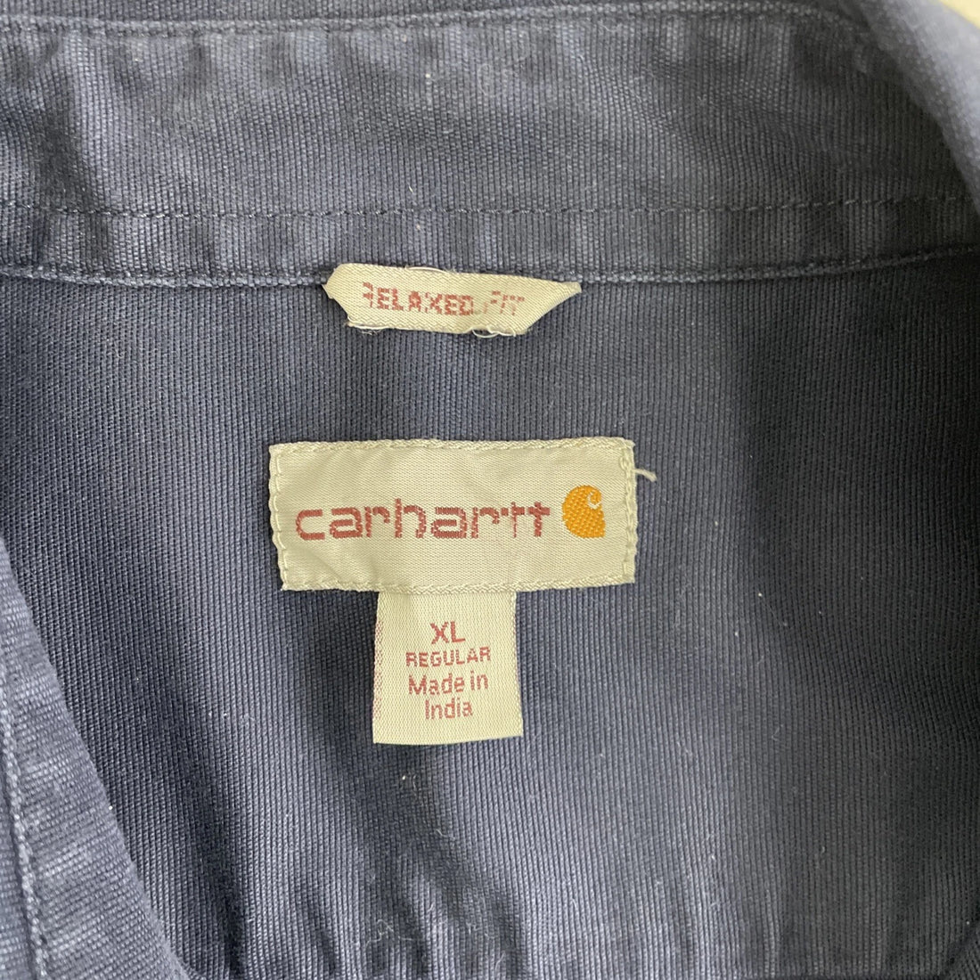 Carhartt Button Up Shirt Size XL Blue