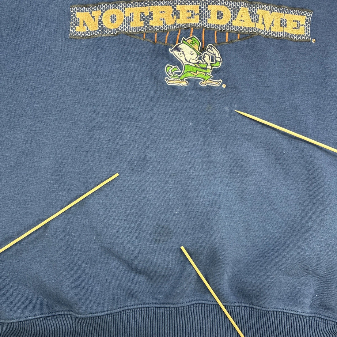 Vintage Notre Dame Fighting Irish Starter Crewneck Sweatshirt Size Large NCAA