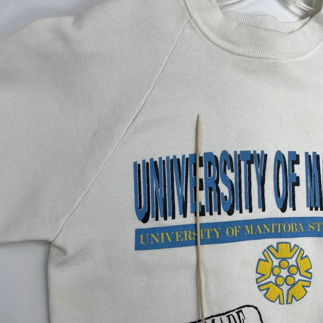 Vintage University Of Manitoba Student Union Crewneck Sweatshirt Size Large 90s