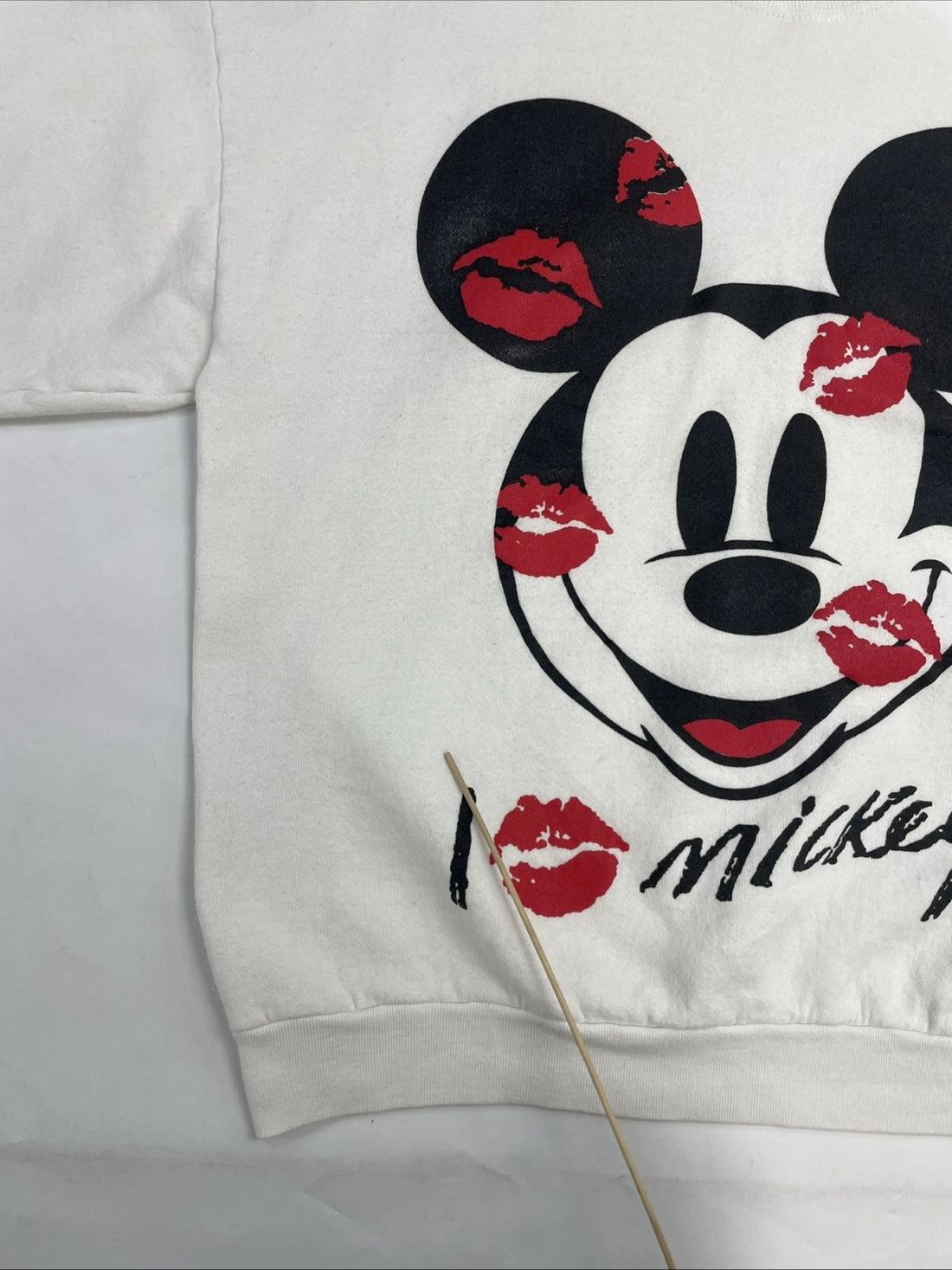 Vintage Mickey Mouse Kisses Disney Crewneck Sweatshirt Size XL