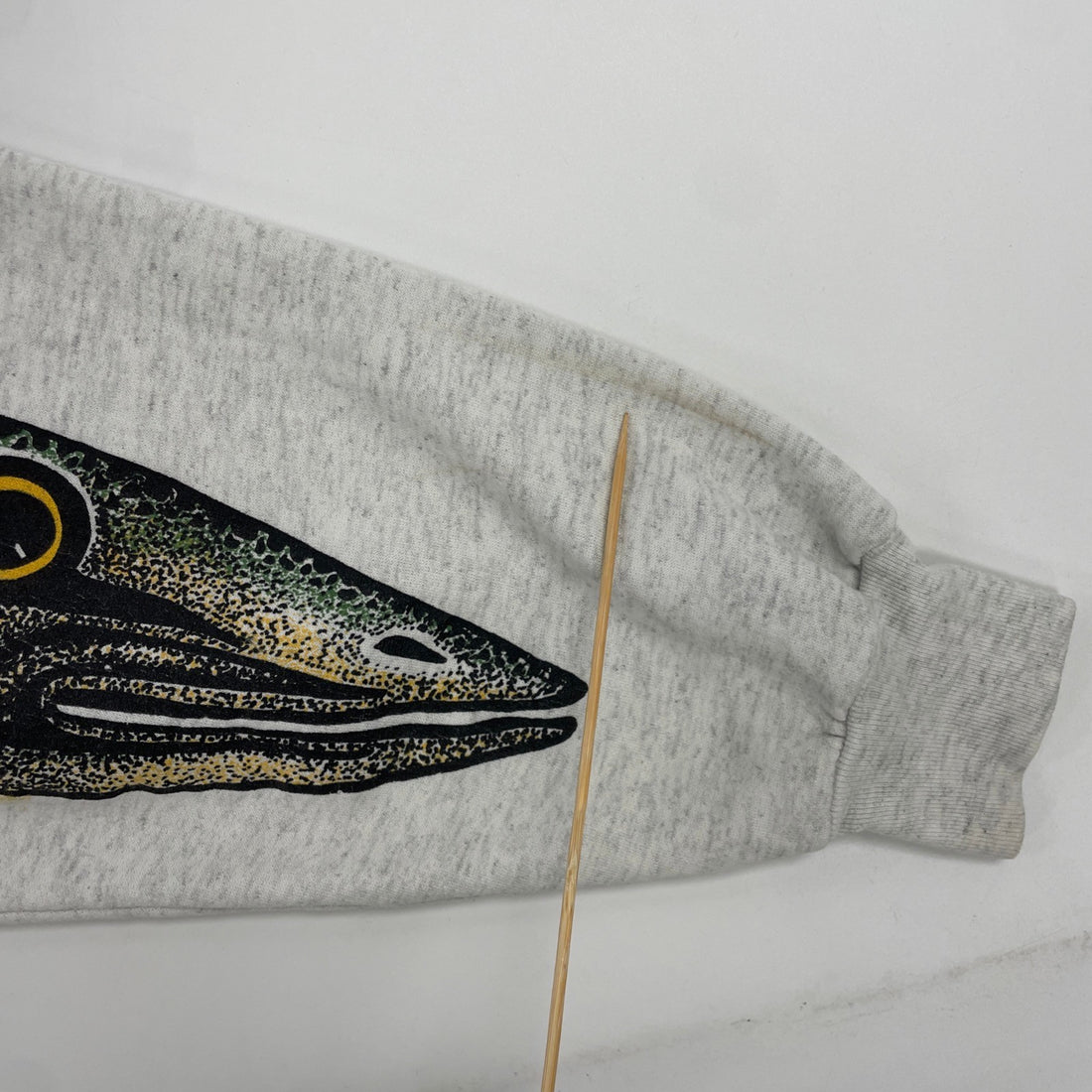 Vintage That Big Eh? Fish Sweatshirt Crewneck XL Spell Out Parody Humor 1993 90s