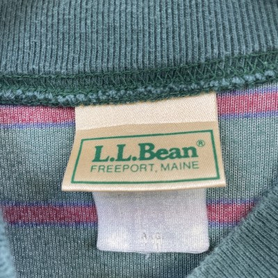 Vintage L.L. Bean Striped Velour Sweater Size Large