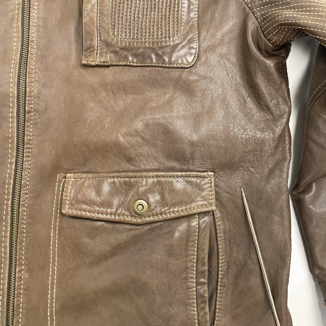 Danier Leather Coat Jacket Size XL Brown