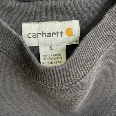 Carhartt Blank Crewneck Sweatshirt Size Large Black