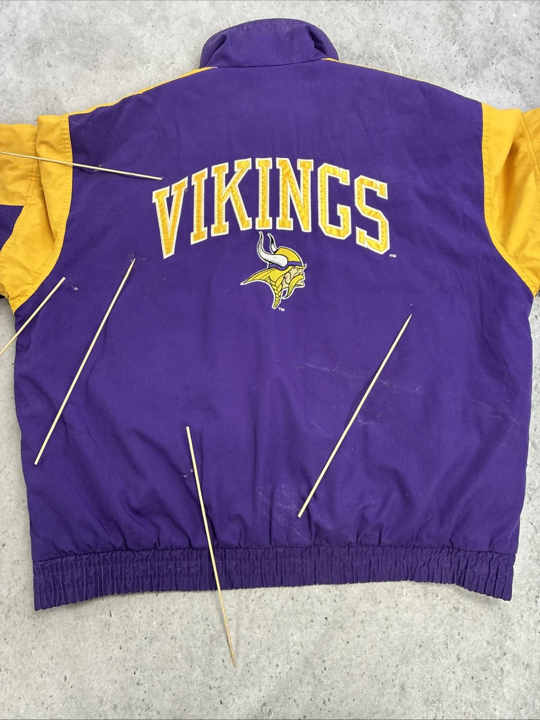 Vintage Minnesota Vikings Logo 7 Puffer Jacket Size XL NFL