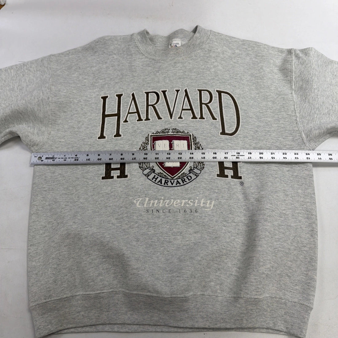 Vintage Harvard University Crimson Crest Crewneck Sweatshirt Size XL NCAA