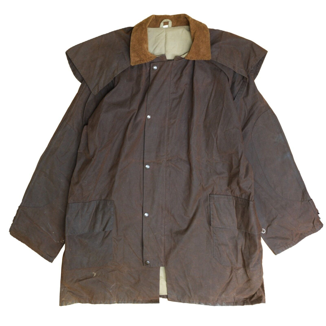 Vintage Aussie Apparel Wax Coat Jacket Size XL Brown