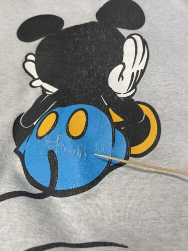 Vintage Mickey Mouse Double Sided Disney Sweatshirt Crewneck Size XL 90s