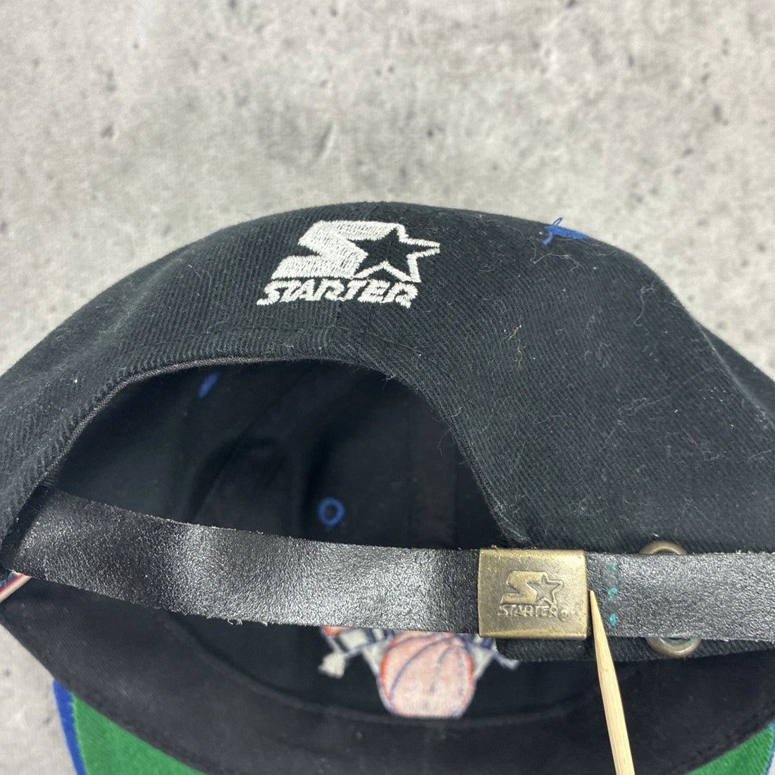 Vintage New York Knicks Starter Leather Strap Hat OSFA NBA