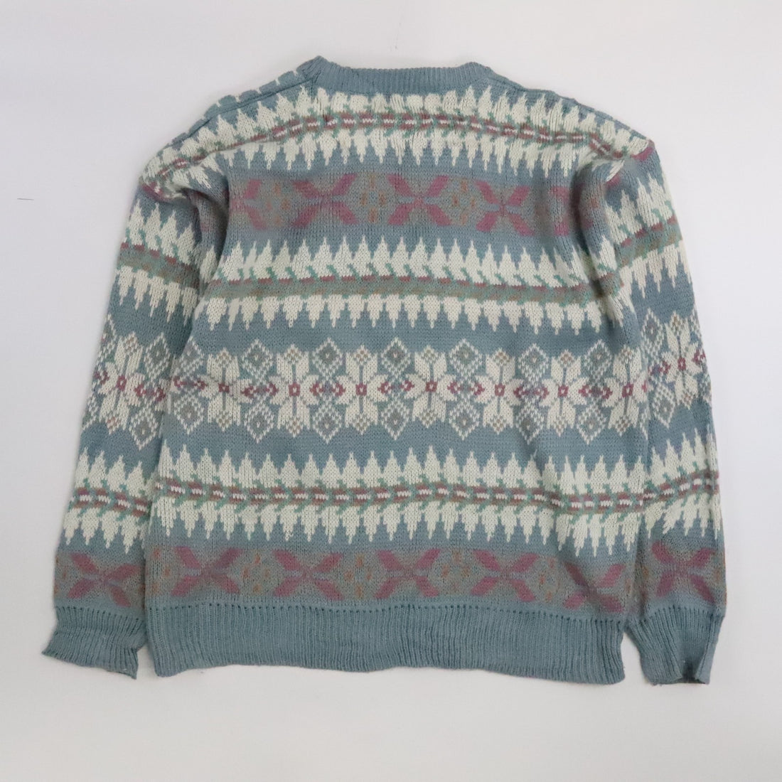 Vintage St. John's Bay Knit Crewneck Sweater Size Large Fair Isle