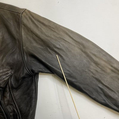 Vintage Alfred Leather Bomber Jacket Size Large
