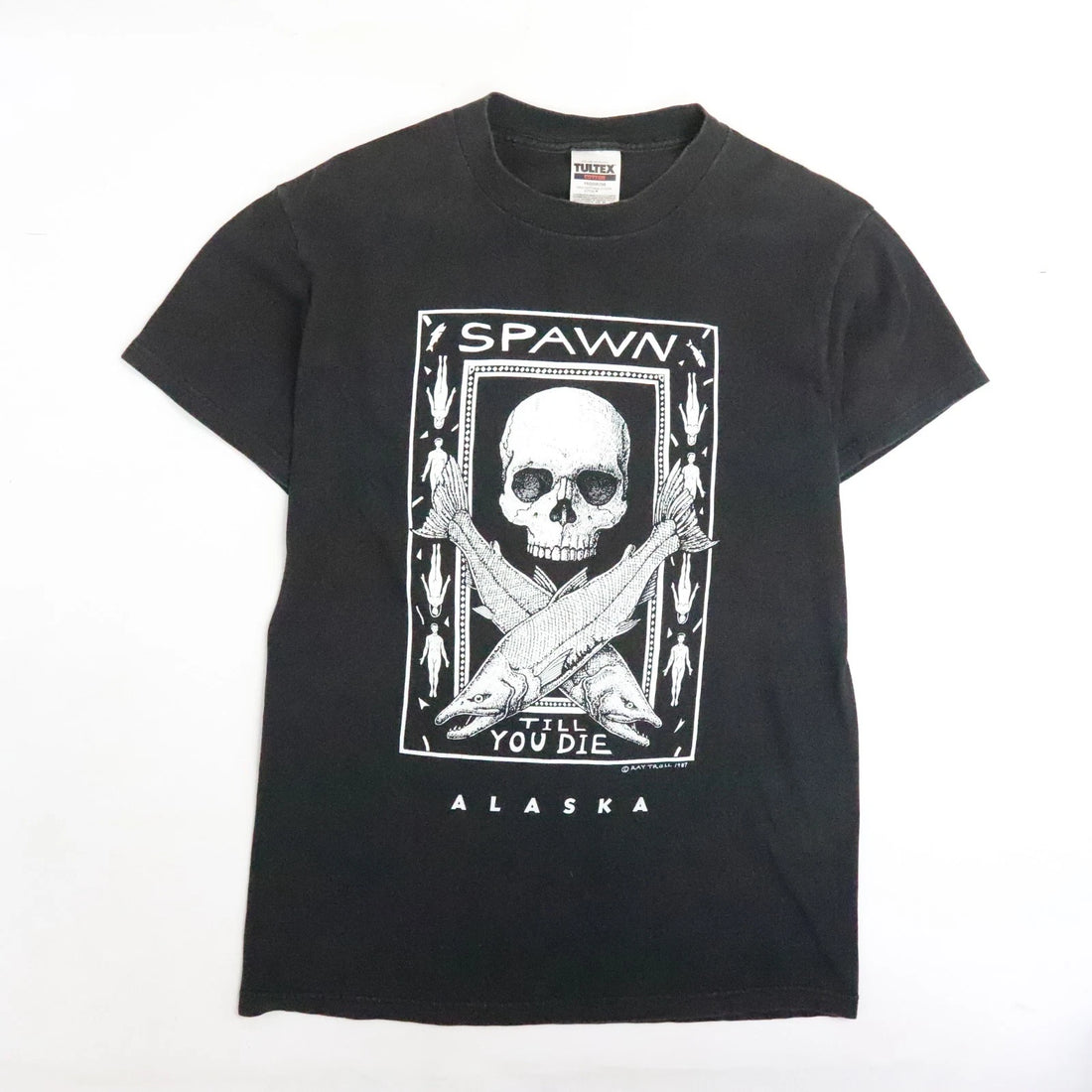 Vintage Spawn Till You Die Alaska Ray Troll T-Shirt Size Medium