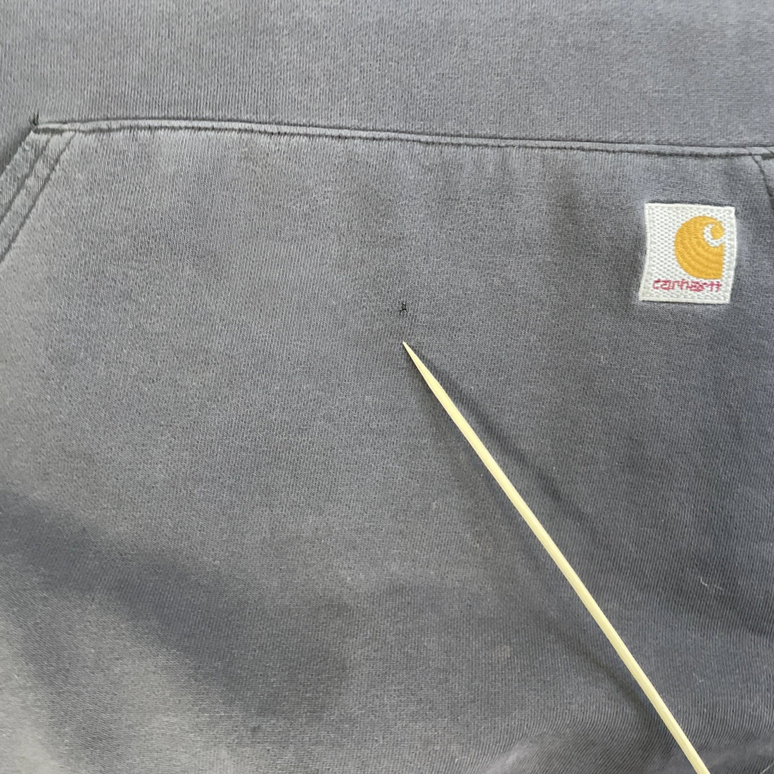 Carhartt Sweatshirt Hoodie Size XL Black Distressed