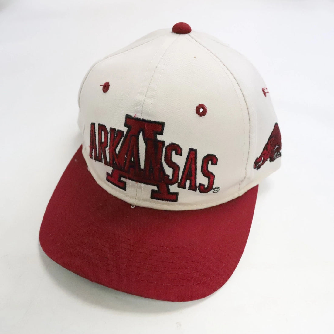 Vintage Arkansas Razorbacks Snapback Hat OSFA NCAA