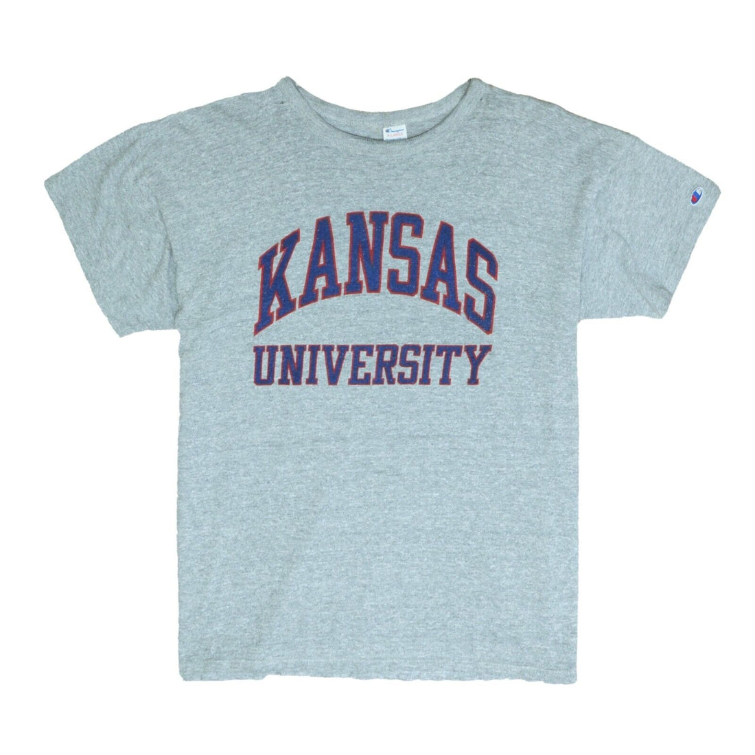 Vintage Kansas Wildcats Champion T-Shirt Size XL Gray 80s NCAA