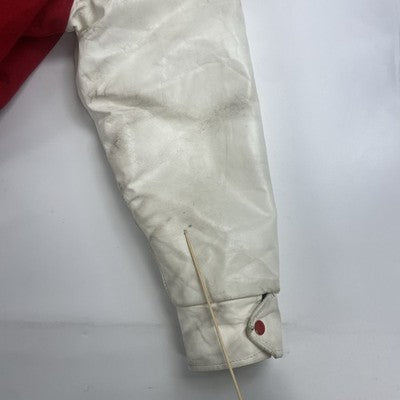 Vintage Sarnia Varsity Leather Wool Jacket Size 46 Red