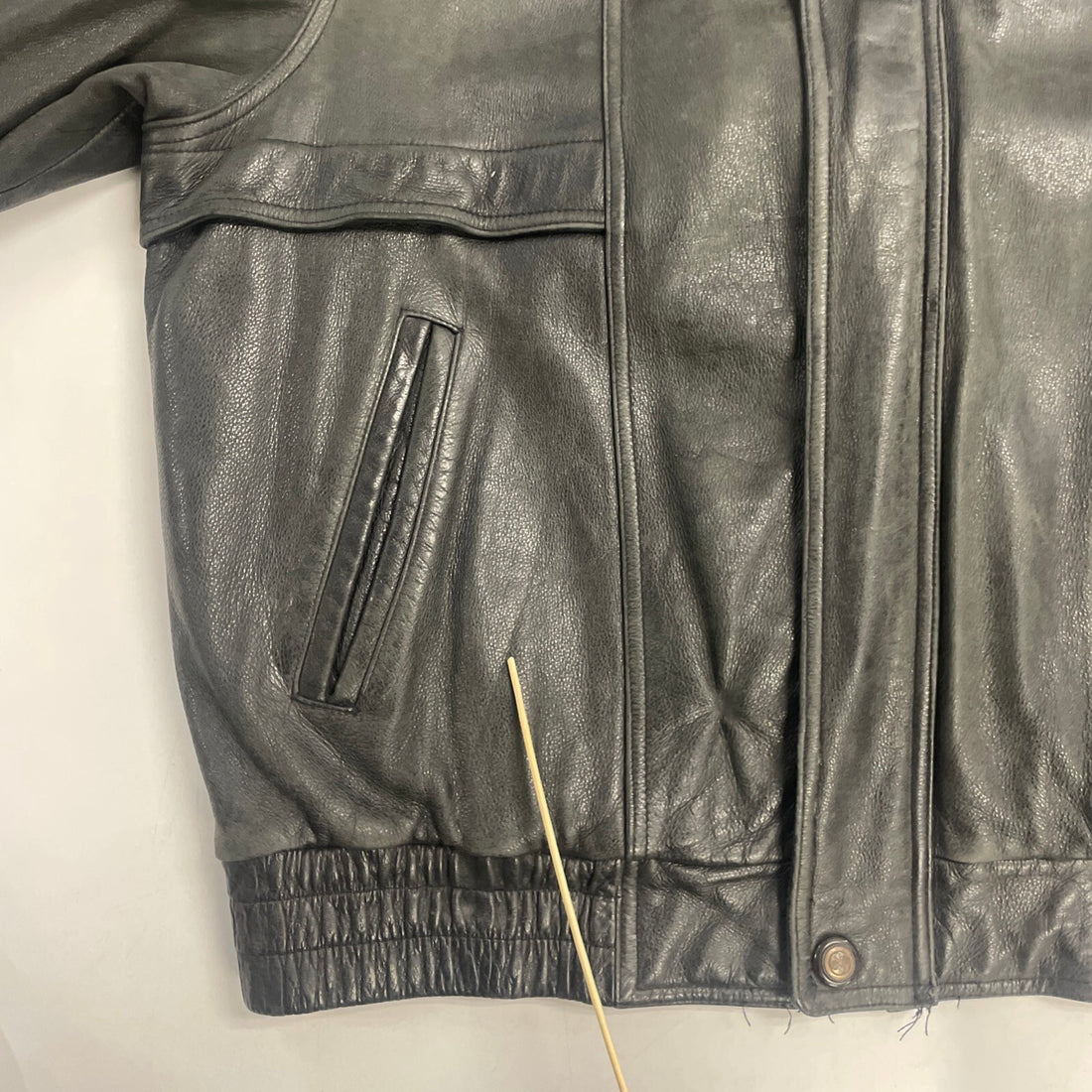 Vintage Danier Leather Bomber Jacket Sherpa Collar Size Large