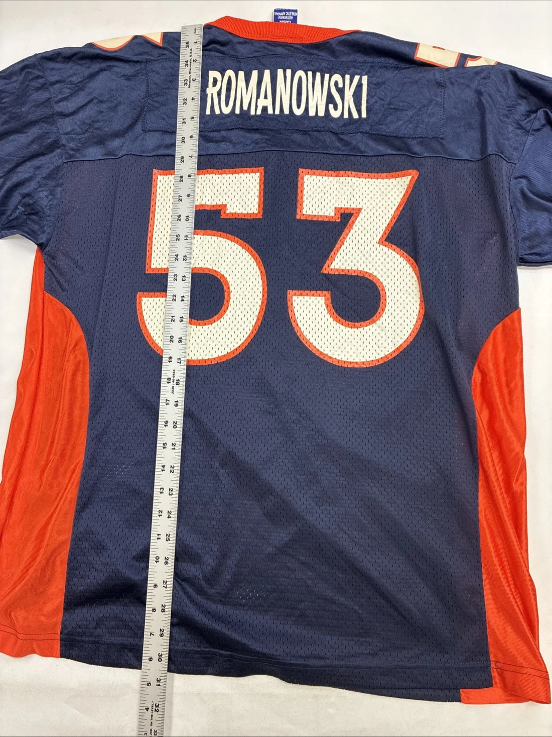 Vintage Denver Broncos Bill Romanowski Champion Jersey Size Large NFL