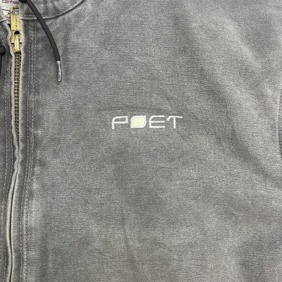 Carhartt Canvas Active Bomber Work Jacket Size 2XL Tall Gray