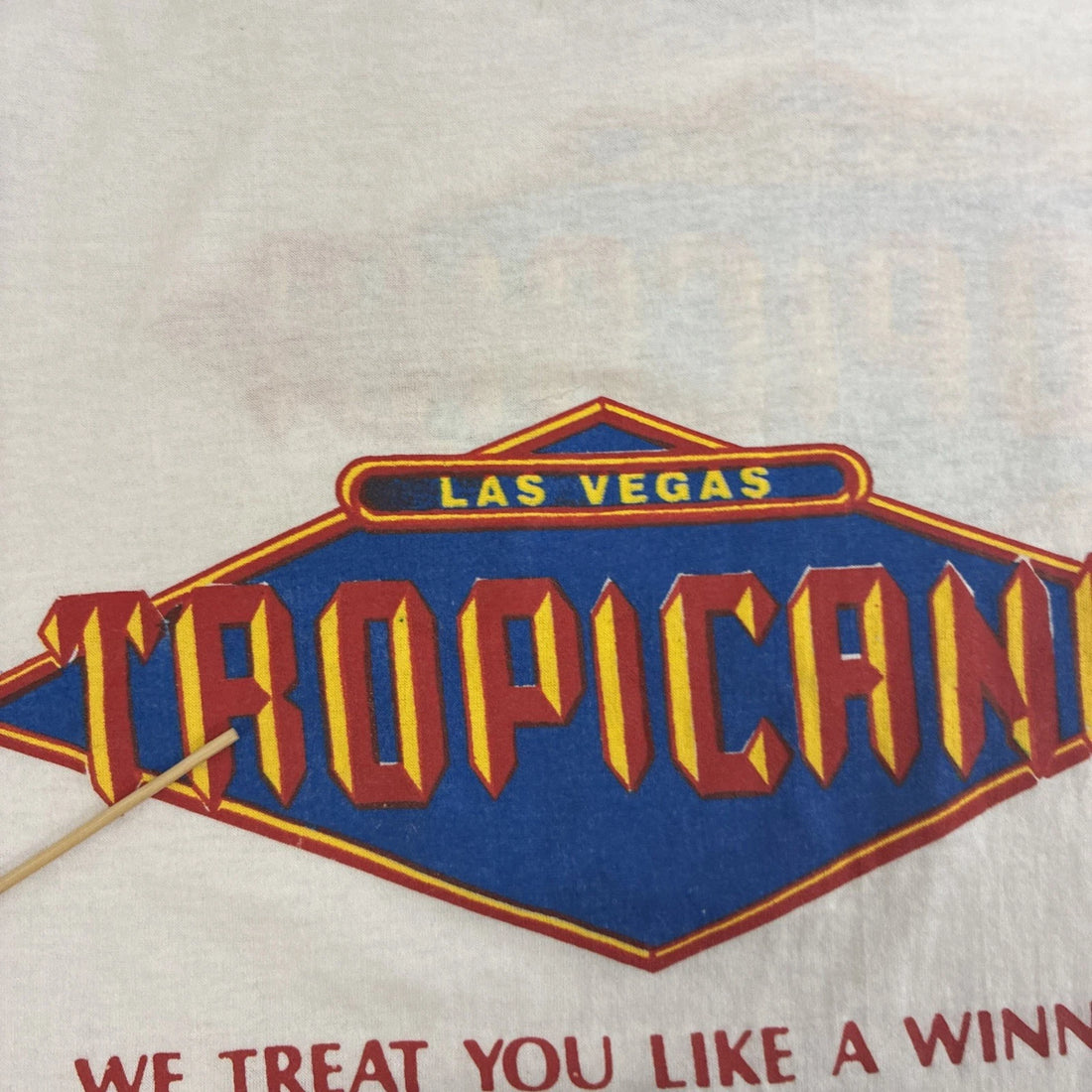 Vintage Tropicana Las Vegas Ringer T-Shirt Size Large 80s
