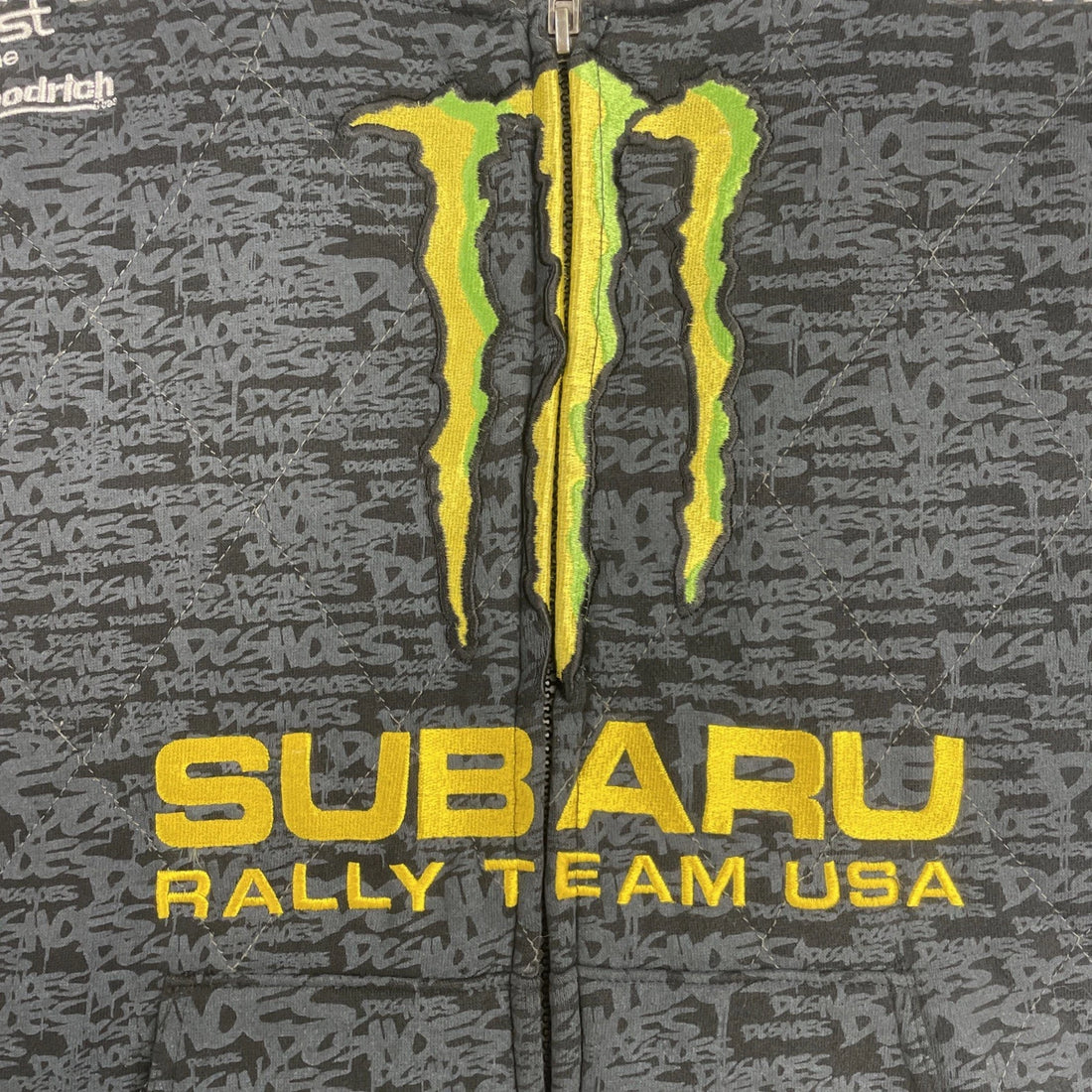 DC Ken Block Subaru Rally Team USA Monster Full Zip Sweatshirt Hoodie Size Small